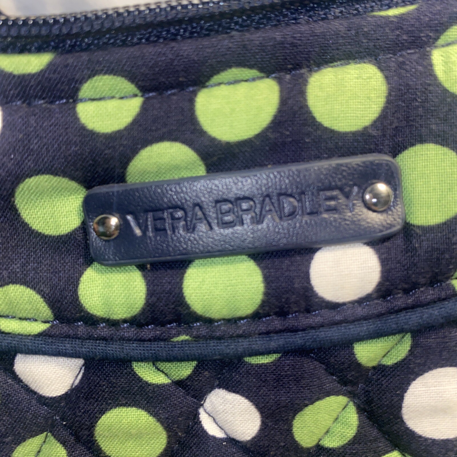 Vera Bradley Blue Green White Polka Dot Cross Body Shoulder Handbag vera-bradley-blue-green-white-polka-dot-cross-body-shoulder-handbag