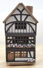 Polish Pottery Cottage Tea light Candle House Hand Made