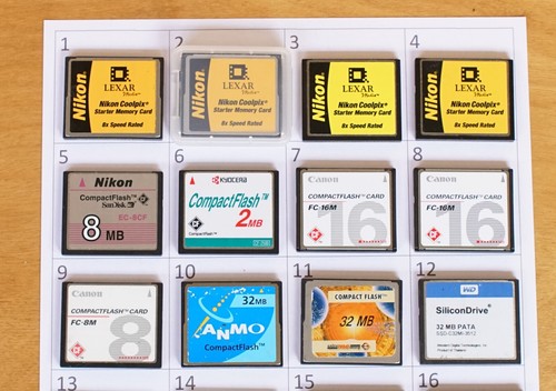 1x CF Card Compact Flash Memory 2MB, 8MB, 16MB 32 Sandisk Canon Nikon #2 - Photo 2 sur 6