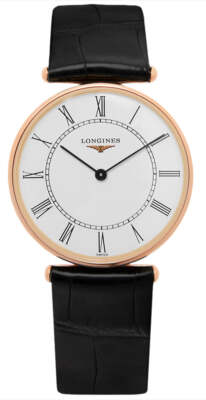 Longines La Grande Classique 18K Rose Gold Leather Unisex Watch L4.691.8.11.0