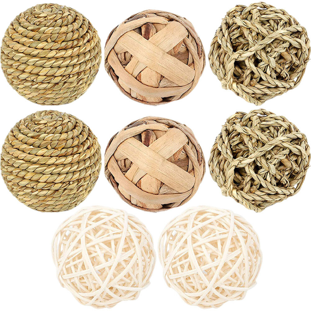 8 Pcs Straw Rabbit Chew Toy Hamsters Toys Chinchilla Bunny Tooth | eBay