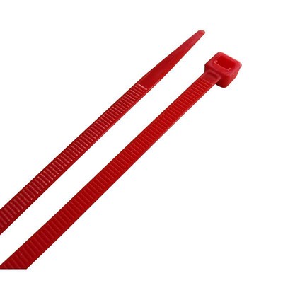 Home Plus 8 in.   L Red Cable Tie 100 pk