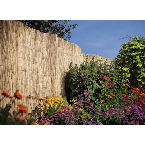Master Garden Product Bamboo Reed Fence 168" x 72" Garden Fencing Wood Natural - Picture 7 of 9