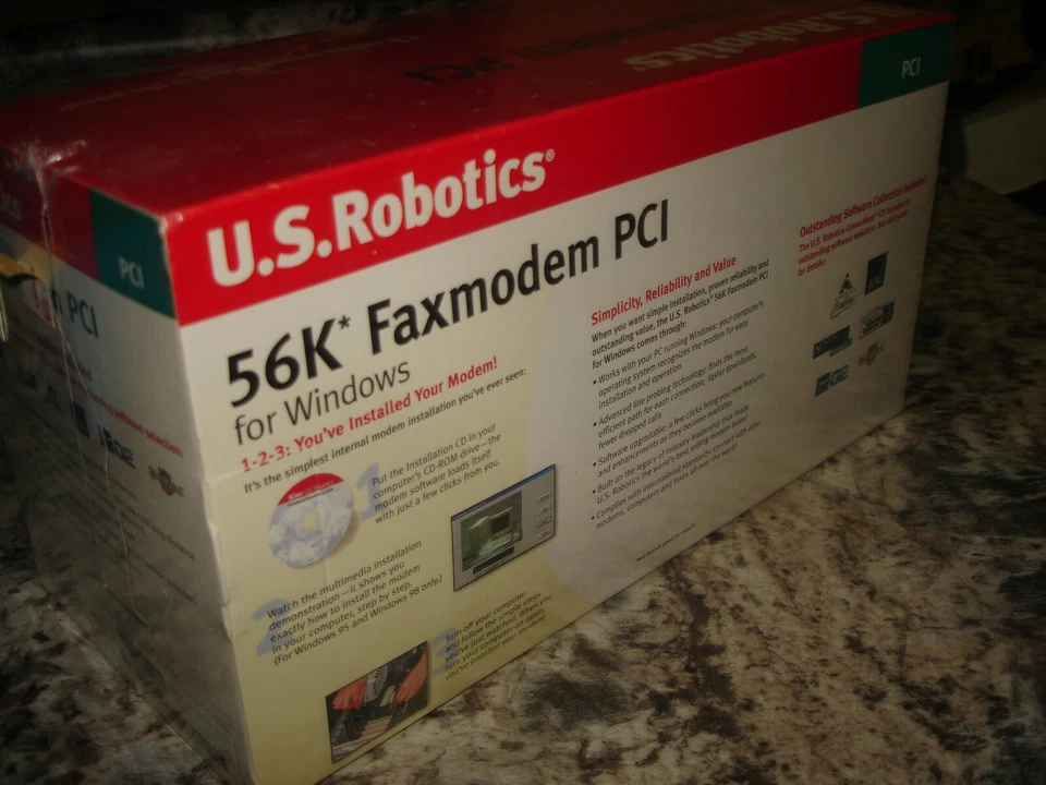 New Genuine US Robotics 3CP5699A Computer faxmodem PCI Brand New Sealed Bin 961 - Image 3 of 4