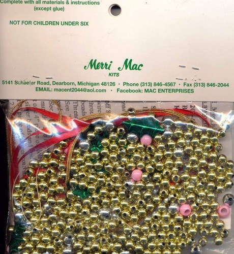 ¡NUEVO EN PAQUETE! ¡DE COLECCIÓN!¡KIT DE CUENTAS MERRI MAC ADORNOS DE RATÓN CON CUENTAS HACE 8 - Imagen 2 de 2