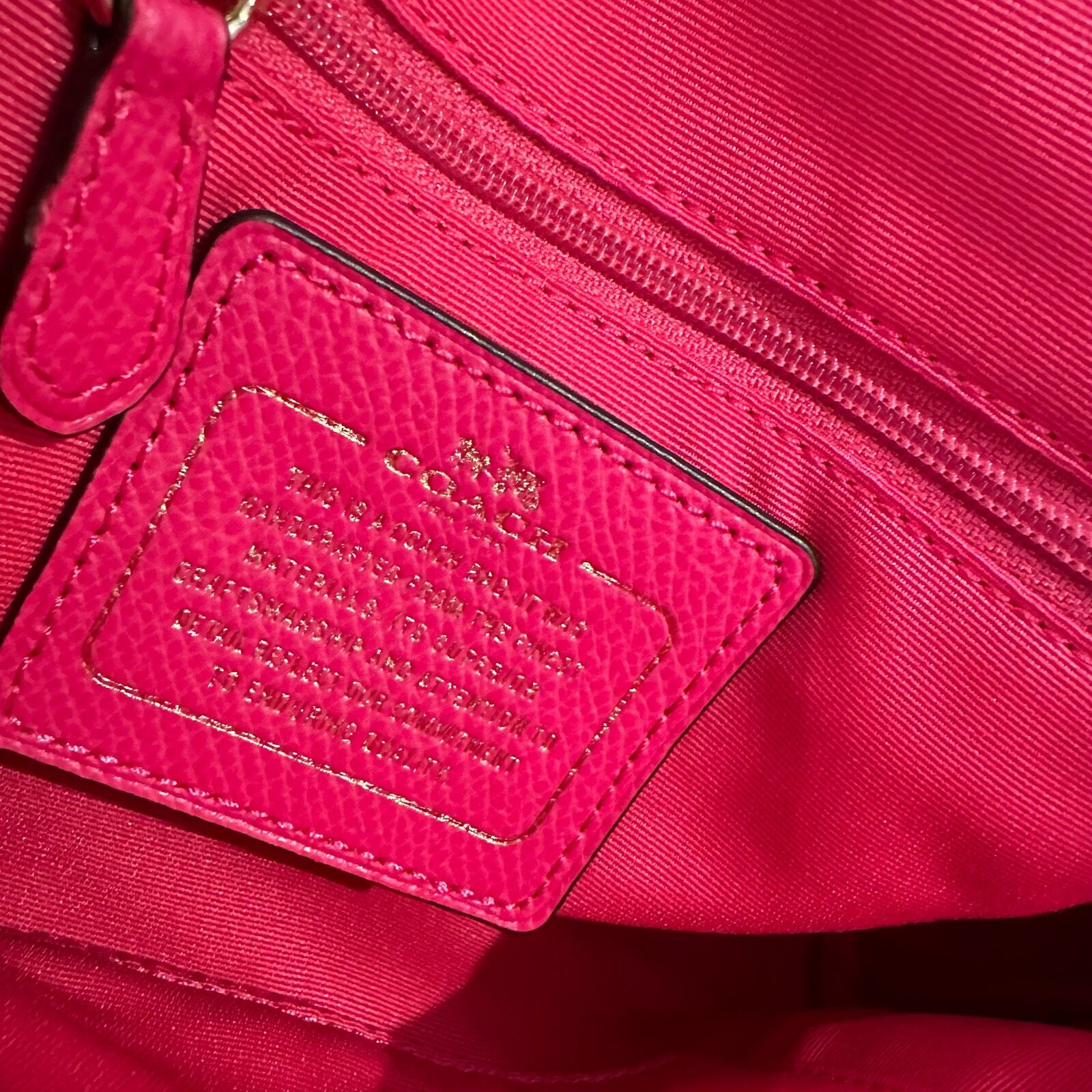 Coach Pink Ruby Crossgrain Leather Crossbody Bag … - image 11