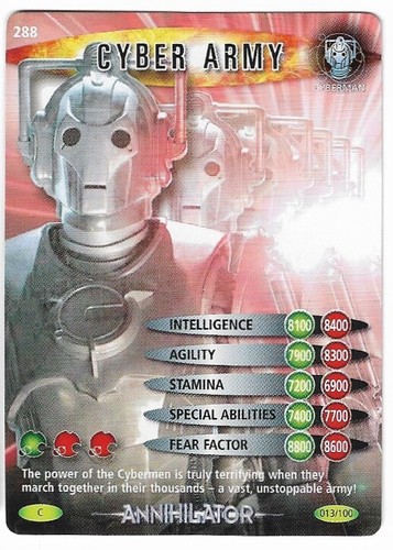 Doctor Who Battles in Time: Annihilator Common Cards - Picture 16 of 67