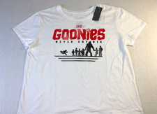 The Goonies Movie Never Say Die White T-Shirt Brand New Ladies Womens XXL