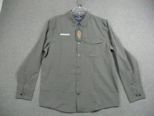 New AFTCO Aftech Vented Shirt Large Bassmaster Fishing Gray