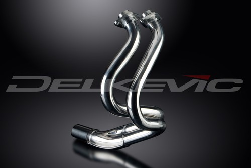 Cabezales de escape de acero inoxidable Kawasaki KLE650 Versys 2007-2014 2-1 tubos descendentes - Imagen 4 de 4