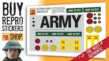 Action Man Snowcat Stickers