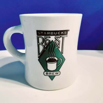 Starbucks Best Brew Coffee Mug Cup 8oz Restaurant Diner Style Concave | eBay