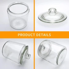 1 Gallon Glass Canister, Cookie Jar & Candy Jar with Airtight Lid, Large Food...