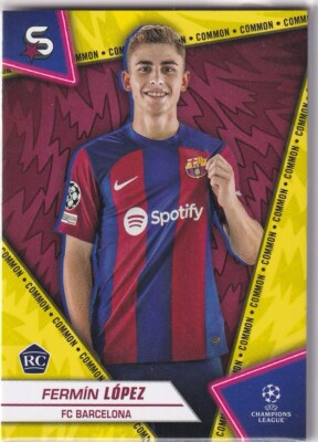 Topps UCL Super-Stars 23/24 Nr. 50 Fermin Lopez Rookie Yellow Parallel