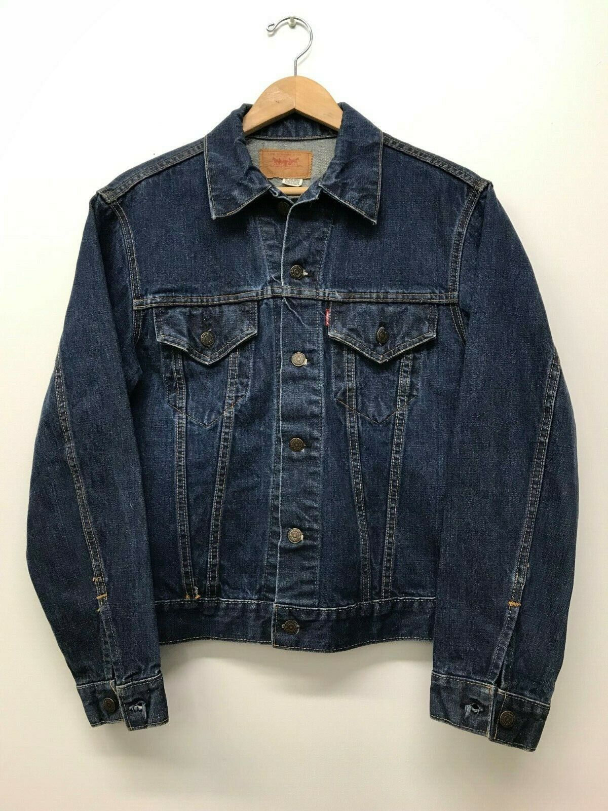 Vintage Levi's 70505 Big E Denim Jacket Size: 42 z-3