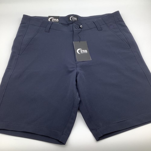 Zyia Active Mens Premium Clubhouse Shorts Navy Blue Size Medium NWT