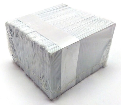 HID CR80 NOCO UltraCard Premium PVC Security Blank white ID cards New - 300 Pcs - Picture 4 of 7