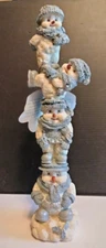 Vintage Christmas Encore Group 9.5" Snow Buddies Stacker 1998 Totem Pole