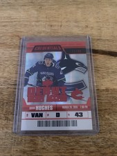 2019-20 Upper Deck Credentials Debut Ticket Access Red /99 Quinn Hughes #149 🚨