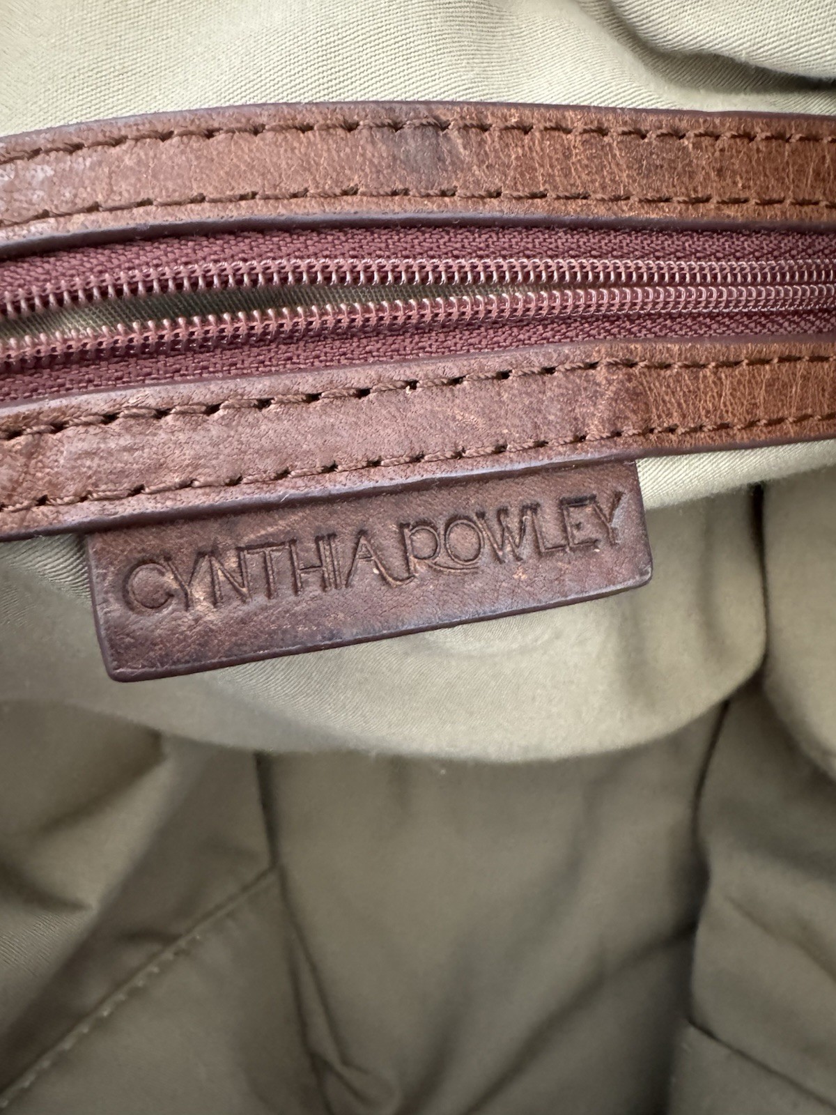 Cynthia Rowley leather python snake print Tote Bag - image 4