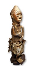 Old Kuba Drummer Sculpture Ex Stirner Collection