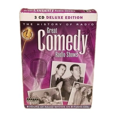 Great Comedy Radio History Shows 3 CD Deluxe Set Jack Benny, Abbott & Costello 