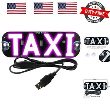 Pink Led Sign Decor Taxi Flashing Hook On Car Window With Dc12v Car Charger ...