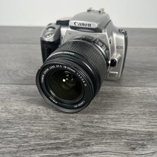 Canon EOS 350D Digital DSLR Camera EF-S 18-55mm IS Zoom Lens Tested Working