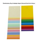 A4 Coloured CARD Printer Copier Clairefontaine Adagio 160gsm 34 Colour Available