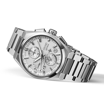 *FIRM PRICE* Seiko Astron GPS Solar  Radio Titanium Chronograph Watch-SSH159J1