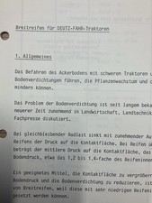 Händler Rundschreiben, Breitreifen, KHD Deutz Schlepper DX, Original von 1985