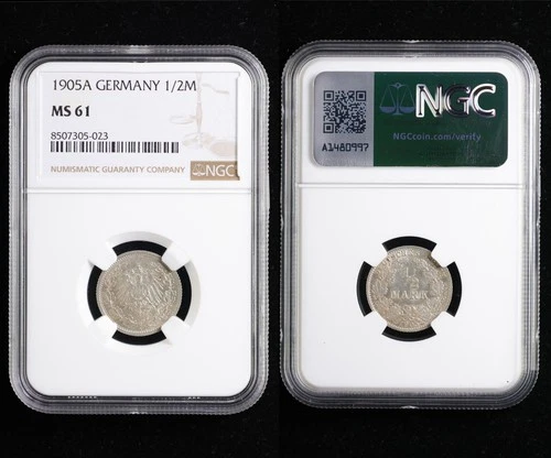 1905A GERMANY 1/2M NGC MS 61