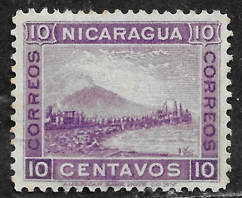 HICK GIRL- USED NICARAGUA STAMP   SC#127  1900  MT. MOMOTOMBO    K278