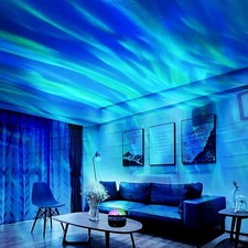 Northern Lights Projector Galaxy Lamp 16 Color LED Mood Light Remote Ocean Wave