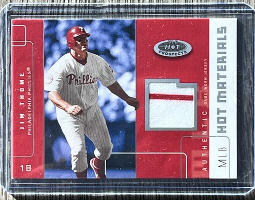 2003 Fleer Hot Prospects Jim Thome Game Used Jersey /499 #HM-JT Phillies