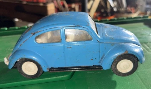 Vintage Blue 1960'S Tonka Volkswagen Beetle Pressed Steel Car