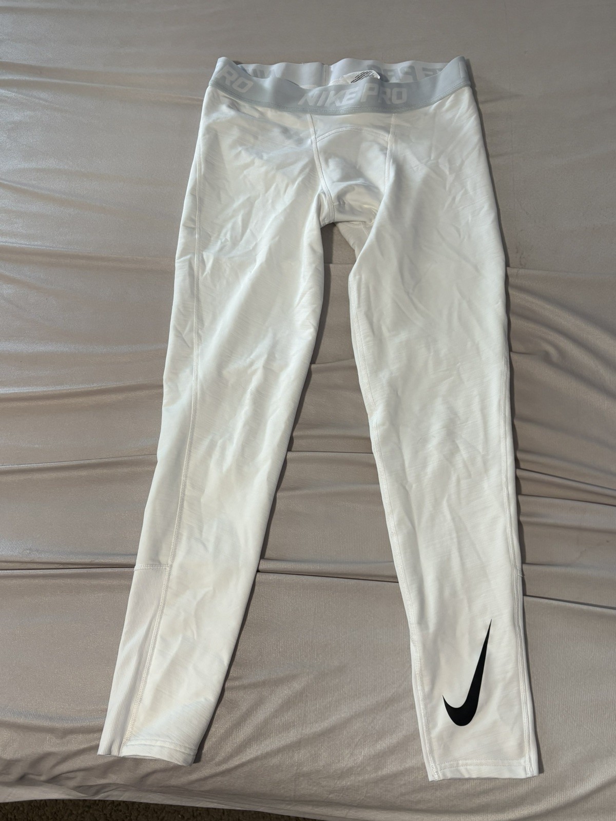 Nike Pro Dri Fit Compression Pants , White , XL