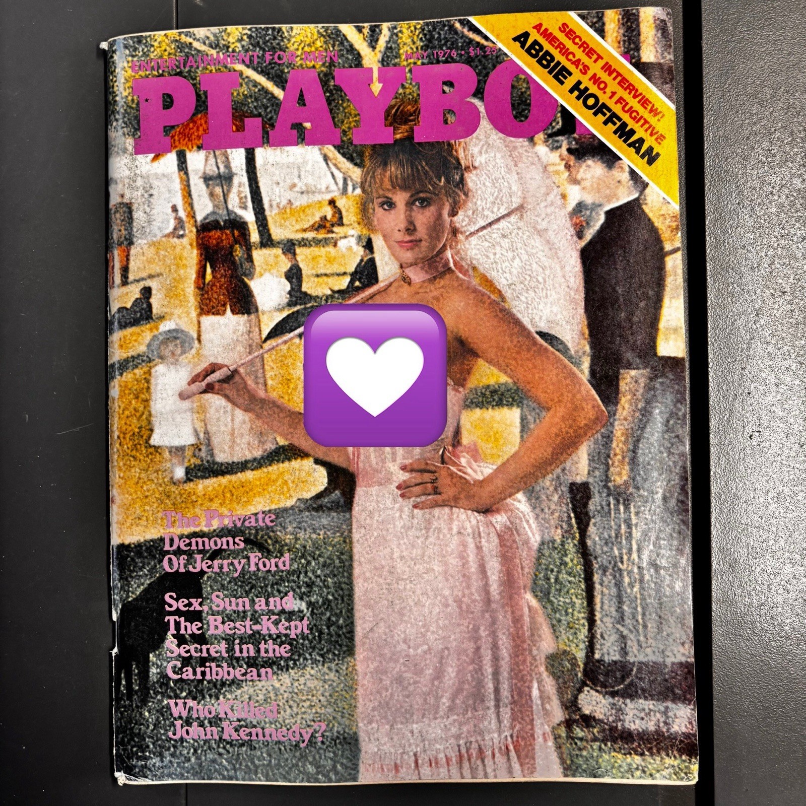 Playboy Magazine May 1976, Center: Patricia Mcclain,  Abbie Hoffman