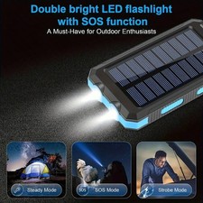 2026 Super 1000000mAh USB Portable Charger Solar Power Bank For Cell Phone