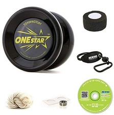 Yoyo One Star Beginner's DVD included Starter Set, Clear Black by Yoyo Factory
