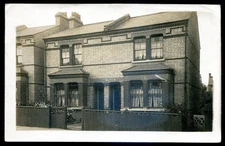 ENGLAND Eversley 1912 Street View Villas. Real Photo Postcard