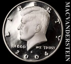 2004-S Silver Kennedy Half Dollar - Choice Gem Proof  Lustrous  #L3957