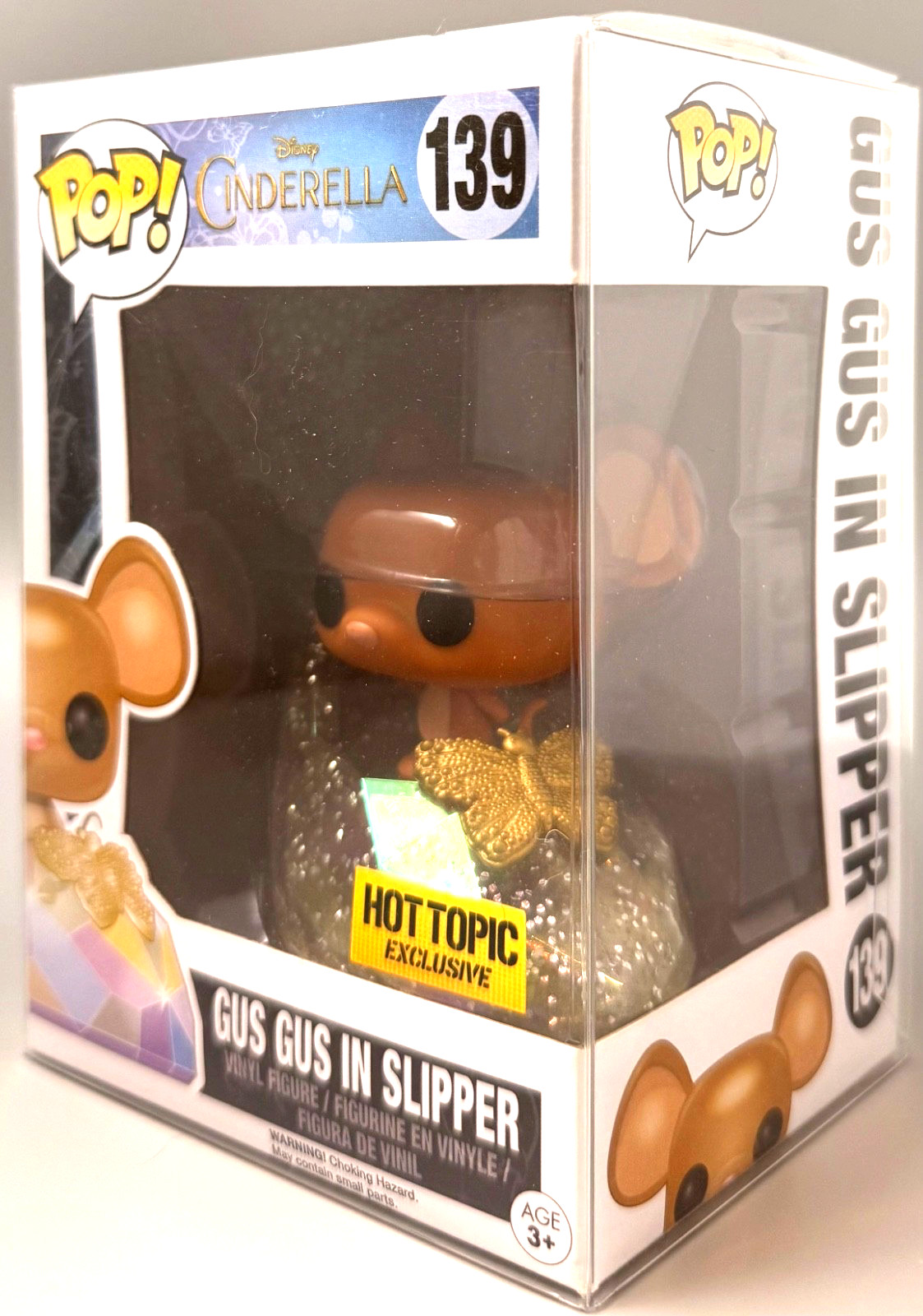 Funko Pop! Vinyl: Disney - Gus Gus In Slipper (Glitter) - Hot Topic Exclusive