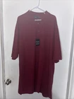 NWT Jos A Bank Traveler Cotton Polo Maroon Short Sleeve Size 4XLT 28”x32”