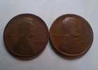 1910, 1911 Lincoln Wheat Penny's