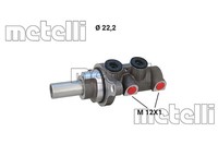 Metelli Hauptbremszylinder Hauptzylinder FüR Hyundai Kona OS 1.0 T-Gdi 1.6