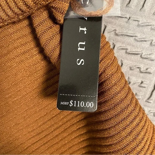 NEW Cyrus Cowl Neck Brown Tunic Sweater 3X Plus Size - Picture 3 of 10