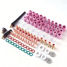 100 Pcs TIG Welding Torch Kit Consumables for WP-17/18/26, Includes Alumina