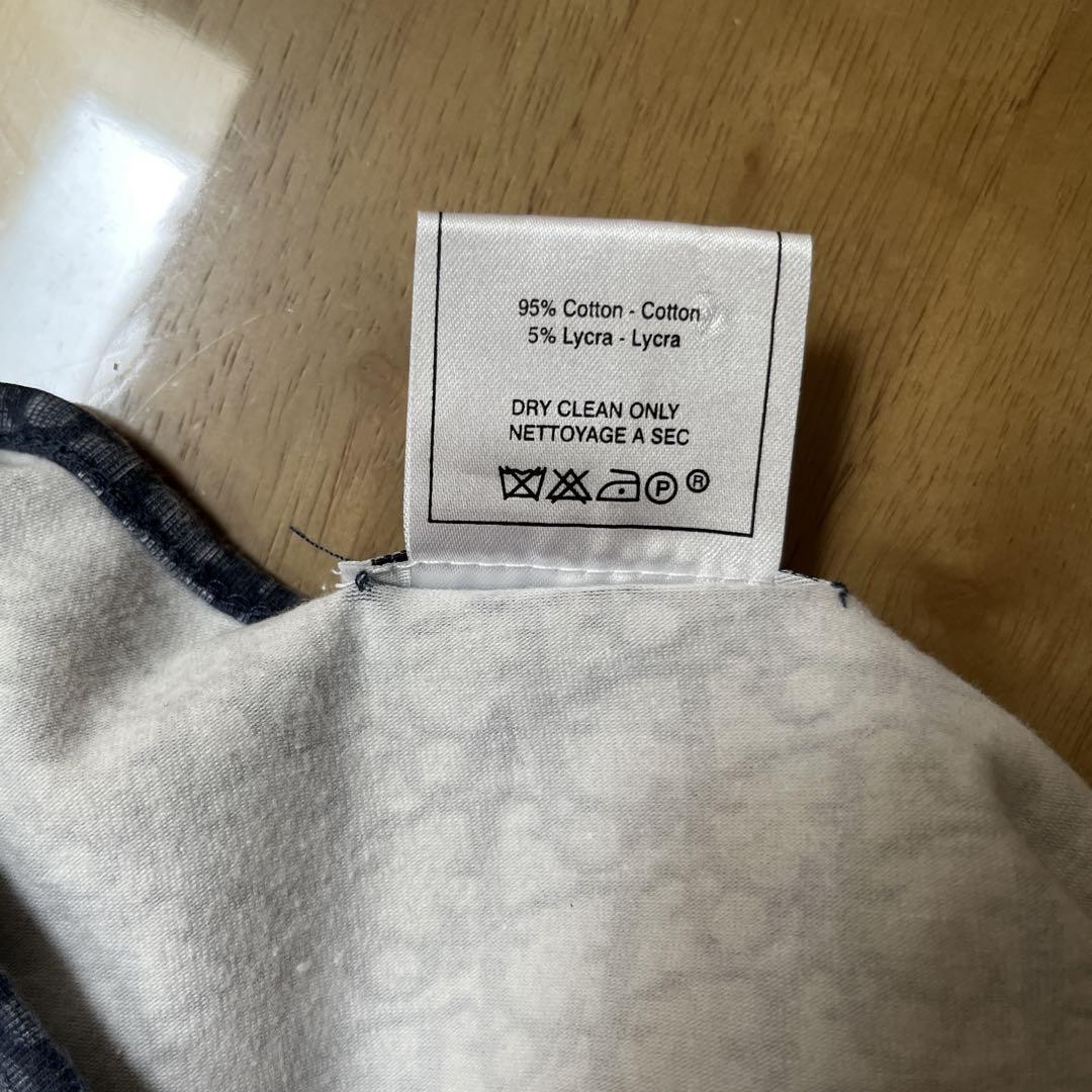 CHRISTIAN DIOR J'Adore Trotter Cotton Navy Size 44