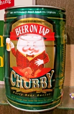 2000s CHUBBY PARTY BEER BARREL 5 LITER BEER CAN NOTTINGHAM ROAD SOUTH AFRICA